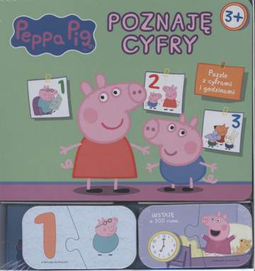 Poznaję cyfry Świnka Peppa z puzzlami
