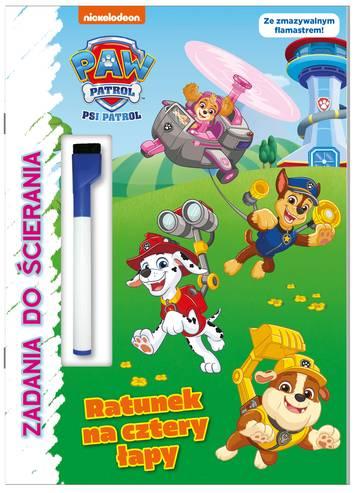Ratunek na cztery łapy. Psi Patrol. Zadania do ścierania