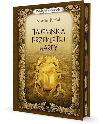 Okładka: Tajemnica przeklętej harfy. Detektywi na kółkach. Tom 2 (ilustrowane brzegi)