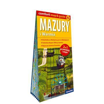 Mazury i Warmia 2w1 przewodnik i mapa laminowana 2026