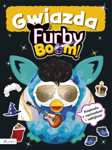 Gwiazda książeczka z wycinankami i naklejkami furby boom