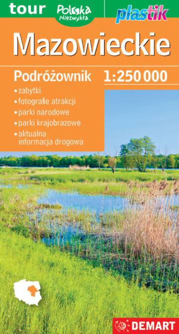 Mazowieckie. Podróżownik 1:250 000. Plastik