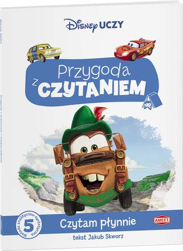 Disney uczy Auta Przygoda z Czytaniem Czytam płynnie 5 PCA-1