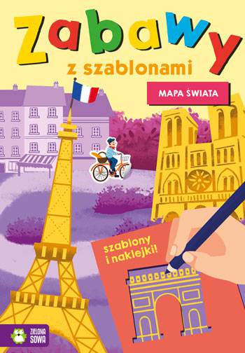 Mapa świata zabawy z szablonami