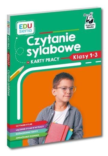 Okładka: Czytanie sylabowe. Karty pracy. Kapitan Nauka. EDUseria