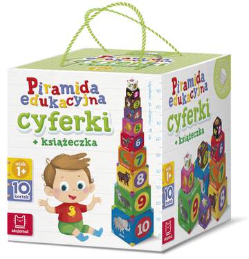 Piramida edukacyjna cyferki + książeczka