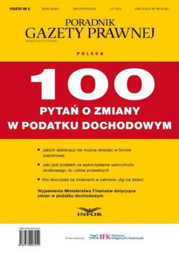 Podatki 2015 nr 6 100 pytań o zmiany w podatku dochodowym