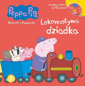 Lokomotywa dziadka Świnka Peppa bajeczki z książeczki Tom 7 + dvd