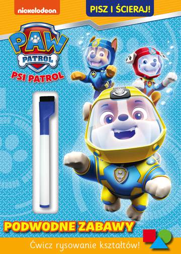 Podwodne zabawy. Psi patrol. Pisz i ścieraj