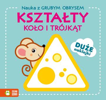 Kształty. Koło i trójkąt. Nauka z grubym obrysem
