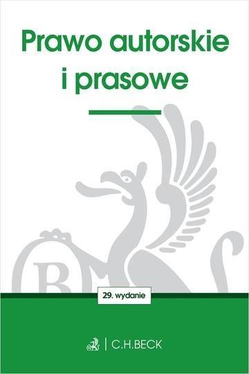Okładka: Prawo autorskie i prasowe wyd. 29