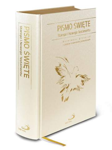 Pismo Święte starego i nowego testamentu (oprawa biała złocona)
