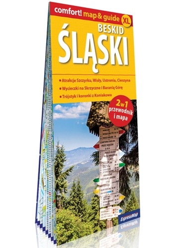 Beskid Śląski; laminowany map&amp;guide (2w1: przewodnik i mapa)