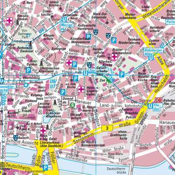 Frankfurt nad menem mapa 1:20 000