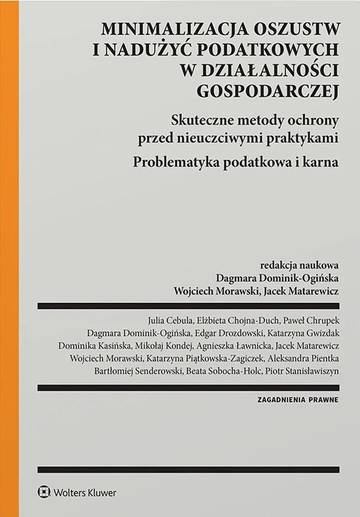 Minimalizacja oszustw i nadużyć podatkowych w działalności gospodarczej