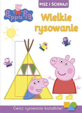 Wielkie rysowanie Świnka Peppa pisz i ścieraj