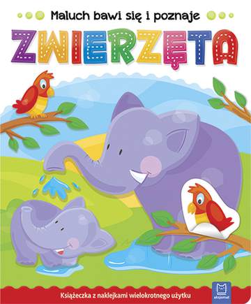 Zwierzęta maluch bawi się i poznaje
