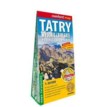 Tatry Wysokie i Bielskie Polskie i Słowackie mapa turystyczna 130 000 laminat 2026