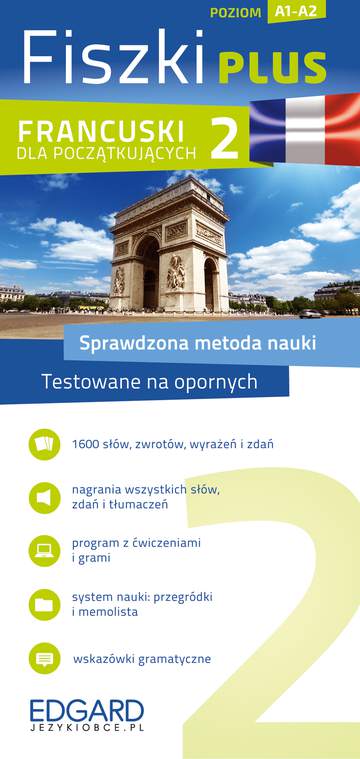 Francuski dla początkujących 2 fiszki plus