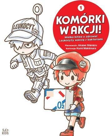 Okładka: KOMÓRKI W AKCJI! Wielka bitwa o zdrowie! Leukocyty walczą z bakteriami. Album 1
