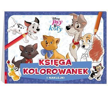 Disney Psy & koty Księga kolorowanek i naklejki BGE-9102