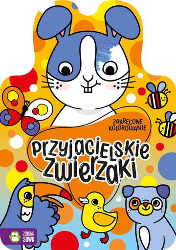 Przyjacielskie zwierzaki. Zakręcone kolorowanie