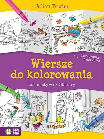 Julian tuwim wiersze do kolorowania lokomotywa okulary