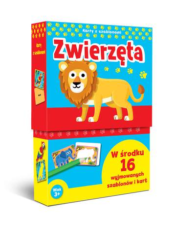 Zwierzęta karty z szablonami