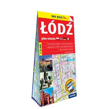 Łódź plan miasta 1:22 000 papier 2024