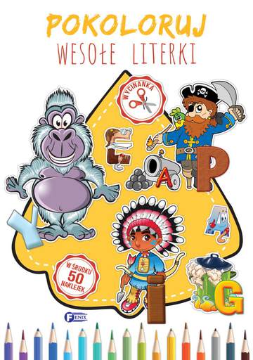 Pokoloruj wesołe literki