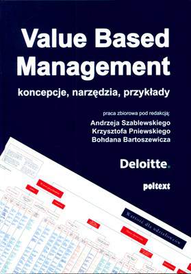 Value based management koncepcje narzędzia przykłady