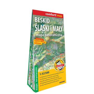 Beskid Śląski i Mały mapa panoramiczna i turystyczna 1:52 500 laminat 2022