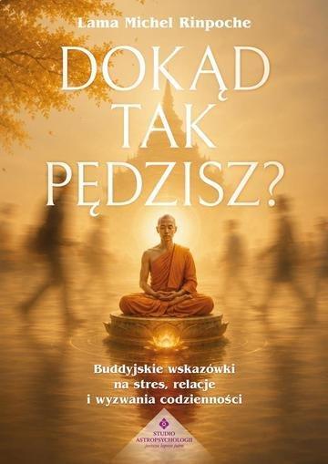 Okładka: Dokąd tak pędzisz? Buddyjskie wskazówki na stres, relacje i wyzwania codzienności