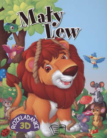 Mały lew rozkładanki 3d