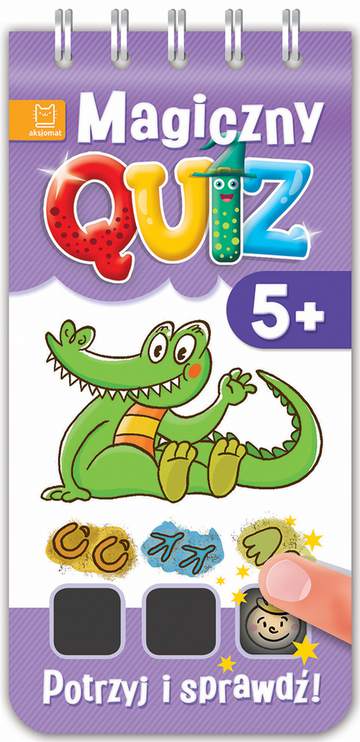 Potrzyj i sprawdź magiczny quiz 5+ (fioletowy)