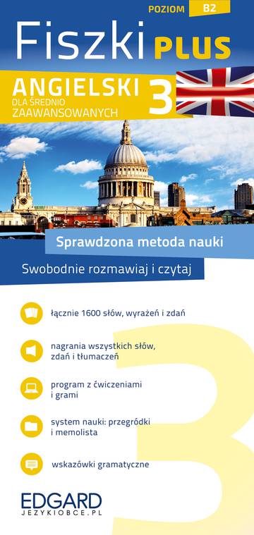 Angielski. Fiszki PLUS dla średnio zaawansowanych 3. Poziom B2 wyd. 2