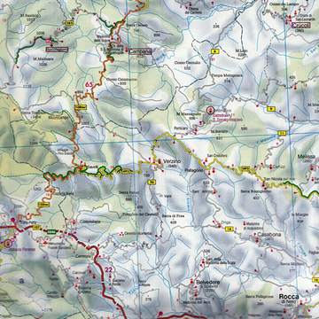 Kalabria mapa 1:150 000