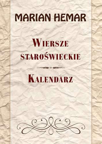 Wiersze staroświeckie kalendarz