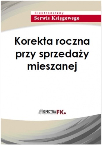 Korekta roczna przy sprzedaży mieszanej