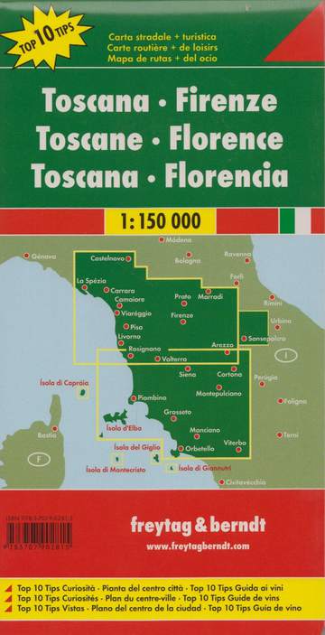 Toskania florencja mapa 1:150 000