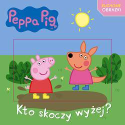 Kto skoczy wyżej ruchome obrazki Świnka Peppa