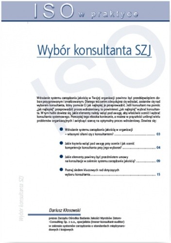 Wybór konsultanta SZJ