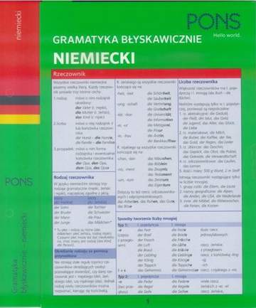 Błyskawicznie gramatyka niemiecka PONS