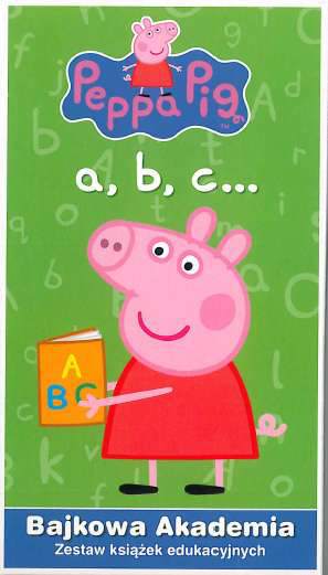 Bajkowa akademia abc Świnka Peppa zestaw książek edukacyjnych