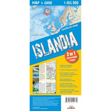 Islandia map&guide PL laminat 2023