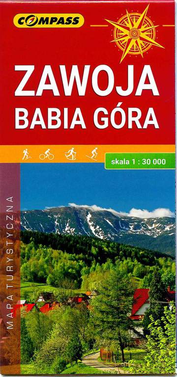 Mapa Zawoja, Babia Góra.  1:30 000