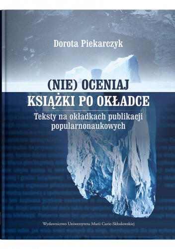 (Nie) oceniaj książki po okładce. Teksty na okładkach publikacji popularnonaukowych
