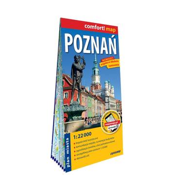 Poznań plan miasta 1:22 000 laminat 2023