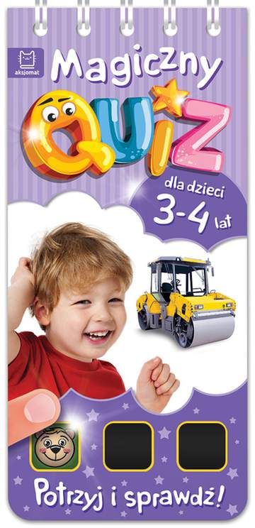 Magiczny quiz dla dzieci 3-4 lata fioletowy