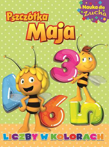 Liczby w kolorach Pszczółka Maja nauka dla zucha